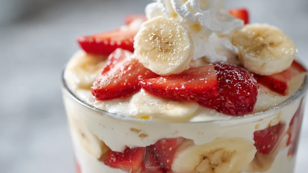 Strawberry Banana Pudding - Easy & Creamy Southern Dessert 2 Strawberry Banana Pudding