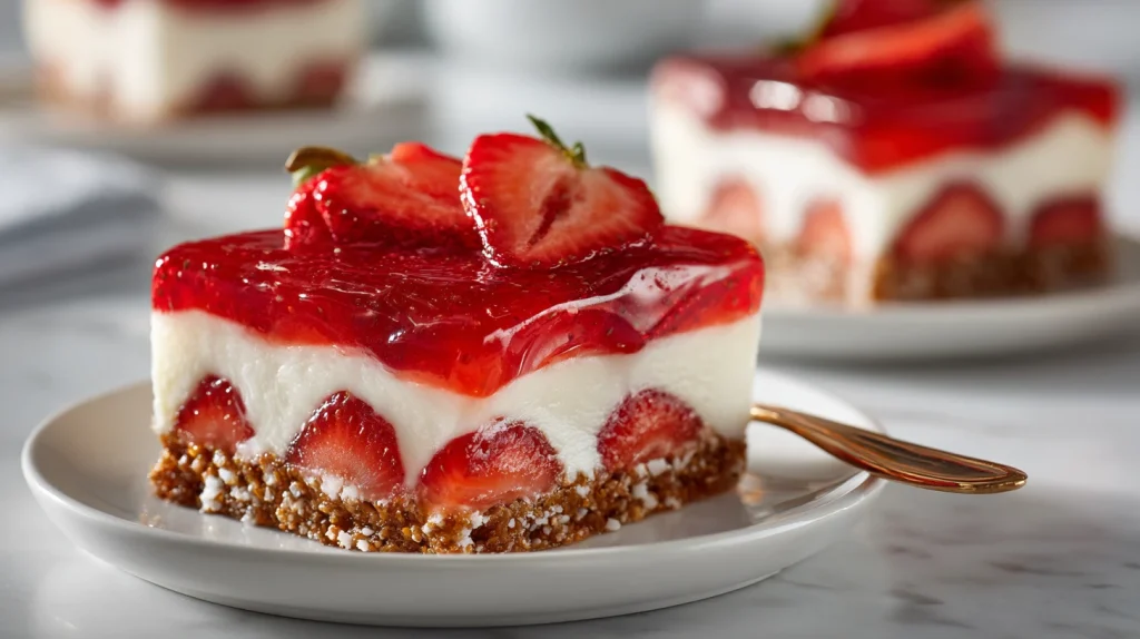 Strawberry Pretzel Salad - Sweet and Salty No Bake Layered Dessert 10 Strawberry Pretzel Salad