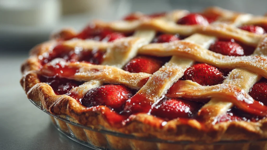 Easy Strawberry Rhubarb Pie - Sweet & Tangy Hearty Dessert 2 Strawberry Rhubarb Pie