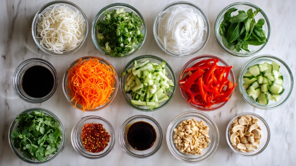 Thai Noodle Salad - Fresh, Vibrant, and Healthy Bowl 2 Thai Noodle Salad