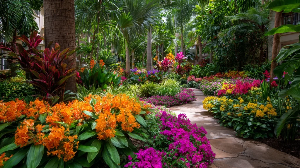 7 Best Tropical Backyard Landscaping Ideas 2 u2124897212 Tropical Flower Beds for Vibrant Color ar 169 567b2dfd af89 4d5e 8ab4 88176dc1d281 2