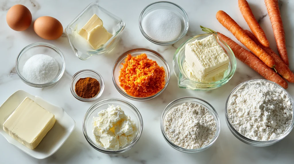 Carrot Cake Cheesecake: The Ultimate Creamy Cheesecake Recipe for Special Occasions 3 u2124897212 ingredients for carrot cake cheesecake arranged i 07b8970d 406c 410c 819d 815d8833ec42 2