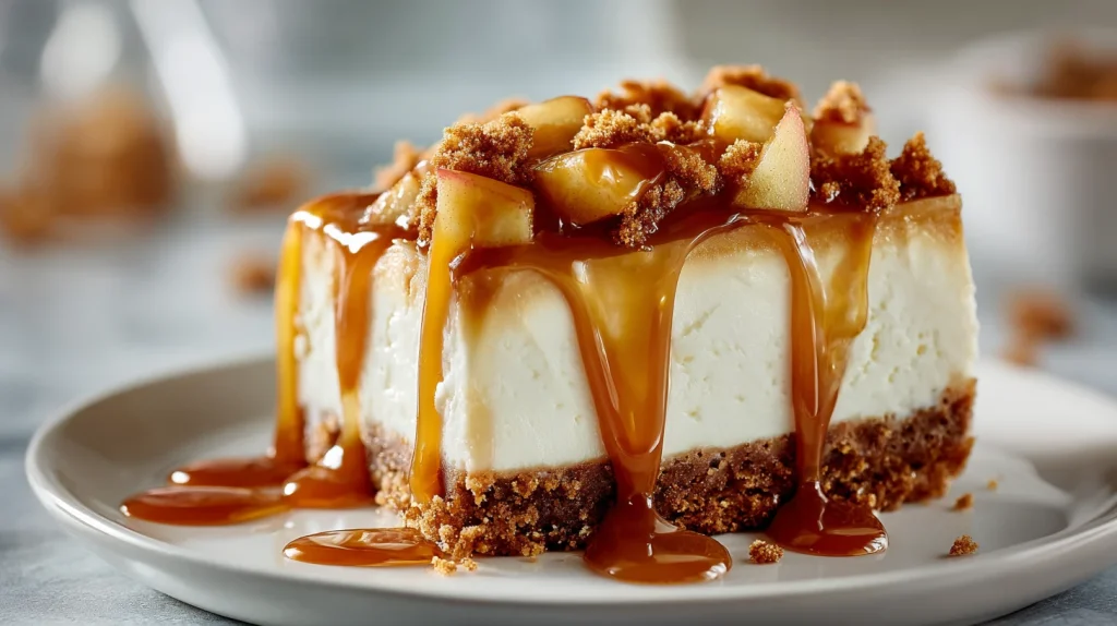 Apple Butter Recipe That Is Rich, Smooth, and Perfect for Homemade Canning 2 u2124897212 realistic close up of apple cheesecake slice on a d9ba011c e486 4f7c a82a cda25d0ffe5a 1