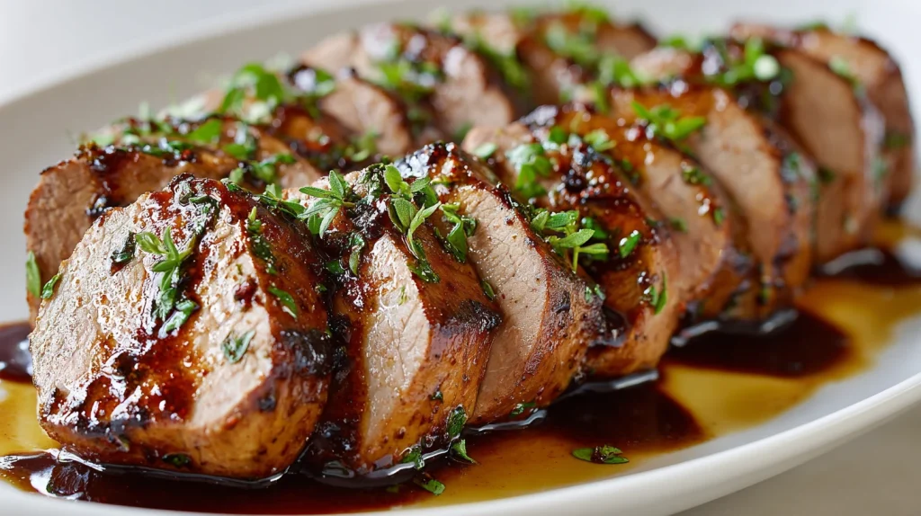 Balsamic Pork Tenderloin: The Ultimate Slow Cooker and Oven Guide for Juicy Pork Every Time 2 u2124897212 realistic close up of balsamic pork tenderloin sl 95dd2e3f 740e 4d1f 976f 9b4175383b53 2