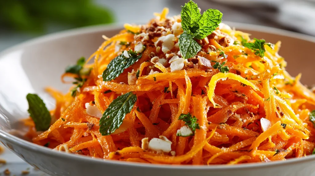 Carrot Salad Recipe for Fresh Crunchy Flavorful Healthy Meals 2 u2124897212 realistic close up of fresh carrot salad in a mod a8c87478 dfa8 46fc bc57 88bbf3df640d 1 1