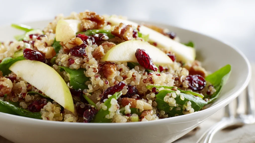 Quinoa Apple Salad Recipe for a Fresh and Healthy Meal 2 u2124897212 realistic close up of quinoa apple salad served i f9b63adc d1a1 4fd9 9f59 c1c02b198a4e 3