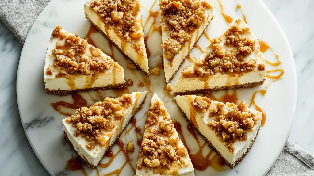 Apple Cheesecake Recipe That Turns Every Slice Into a Bakery Style Dessert 11 u2124897212 top down view of apple cheesecake arranged on a s bc8985f9 36af 46ec a22b f6875e562f1b 0