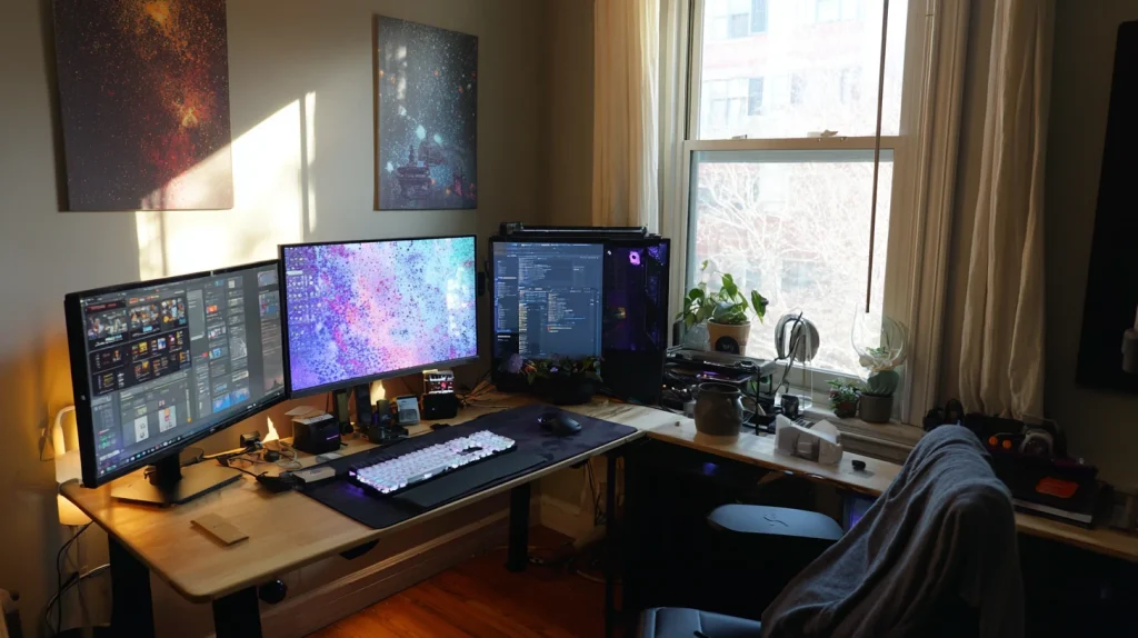 9 Famous Home Office Ideas for Two Ideas 10 3 Computer Desk Setup for Shared Work