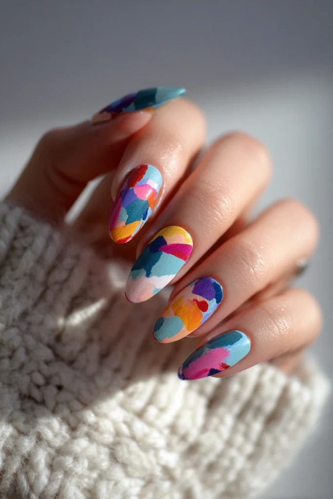 10 Bold Summer Nails Ideas 9 Abstract Artistic Nails