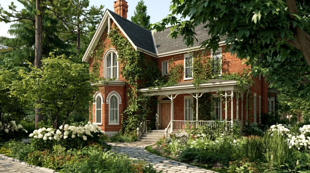 9 Best Victorian Terrace Front Garden Ideas 5 Add Cottage Style Flowers Around a Victorian Brick House