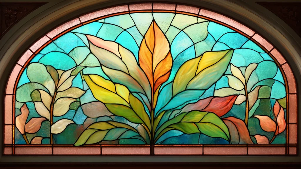 10 Special Hanging Plants Indoor Ideas 6 Add Greenery to a Stained Glass Window with Plant Design