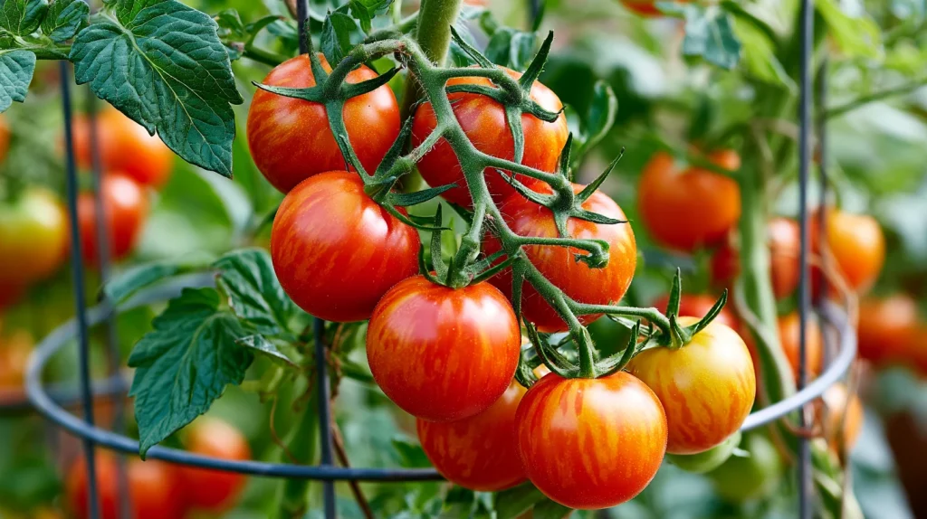 8 Gorgeous Super Bush Container Tomato Ideas 5 Add a Compact Tomato Cage