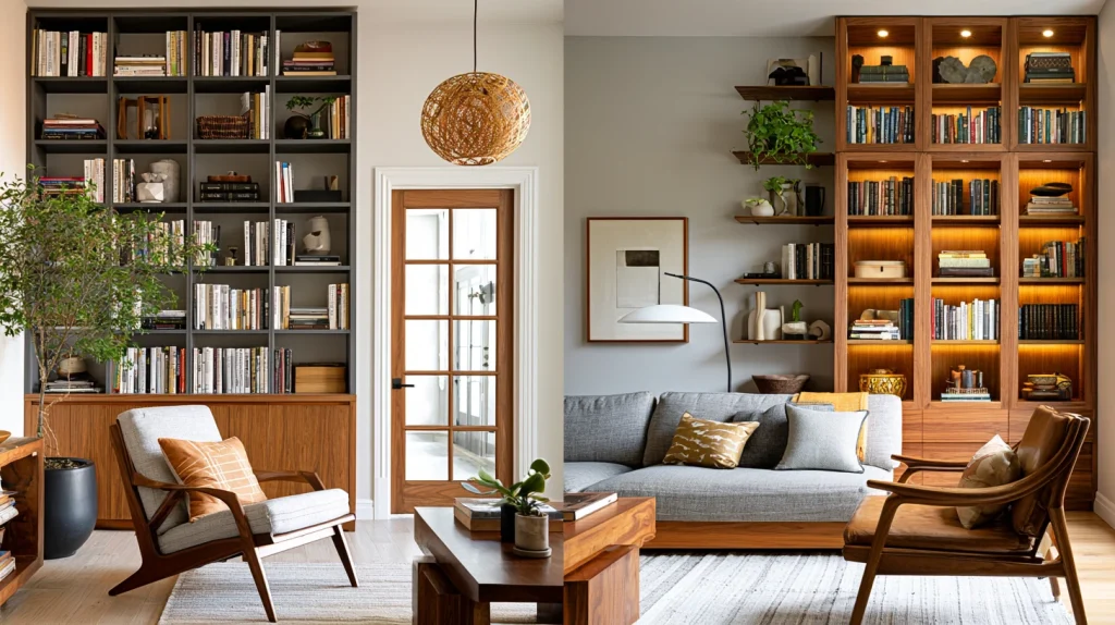 11 Popular Earthy Minimalist Living Room Ideas 10 Apartment Decor Inspiration with Open Shelving