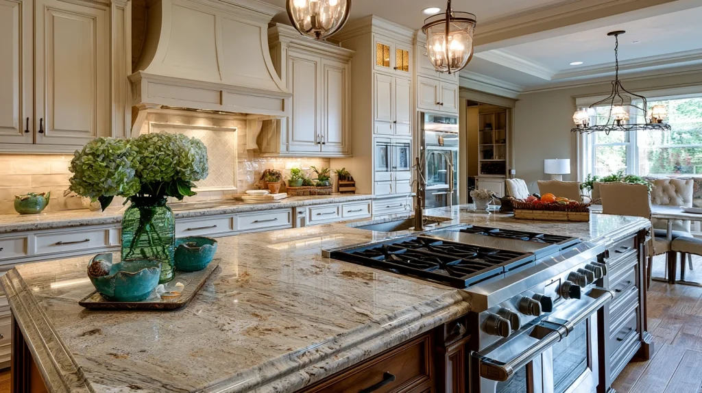 12 Modern Kitchen Backsplash Ideas for Brown Cabinets 10 Backsplash with Busy Countertops Balanced Look