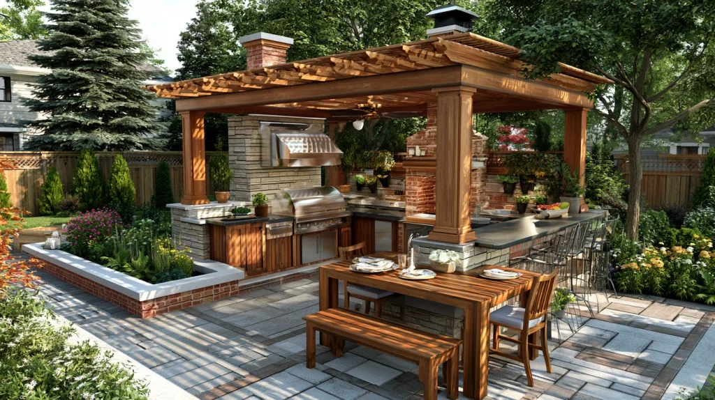 9 Modern Outdoor Kitchen Design Ideas 4 Backyard BBQ Ideas Grill Area Patio Layout