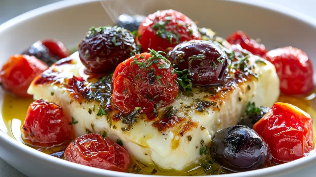 Baked Feta and Olives Recipe - Easy Mediterranean Party Appetizer 10 Baked Feta and Olives