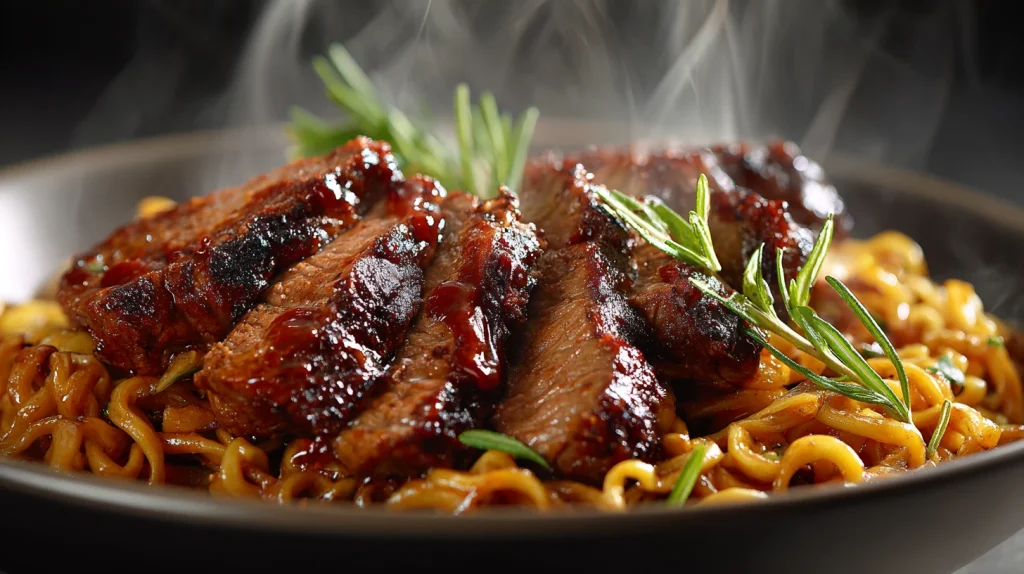 Barbecue Steak and Noodles - Easy Weeknight Family Dinner 11 Barbecue Steak and Noodles