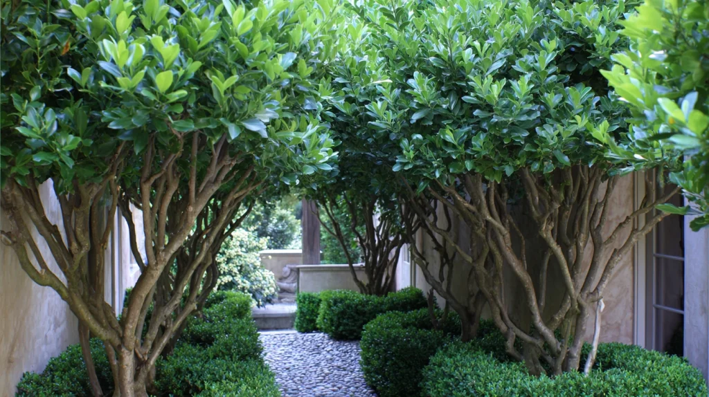 7 Best Flowering Trees for Backyard Ideas 3 Bay Laurel Trees for Structure and Style