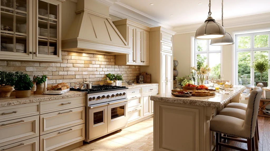 12 Modern Kitchen Backsplash Ideas for Brown Cabinets 3 Beige Backsplash Kitchen Ideas for Warm Balance