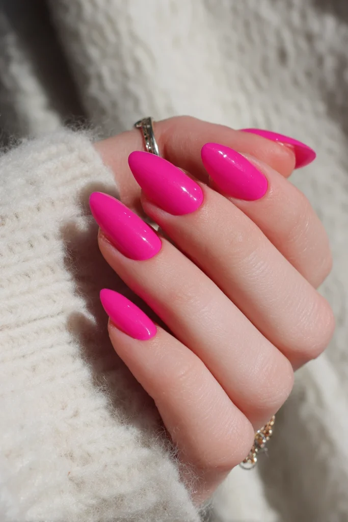 11 Special Summer Nails Aura Ideas 3 Bright Pink Aura Nails