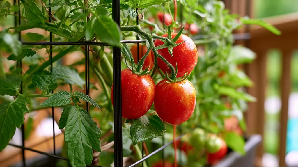 10 Smart Tomato Trellis Ideas 5 Cage Trellis for Tomato Container Gardening
