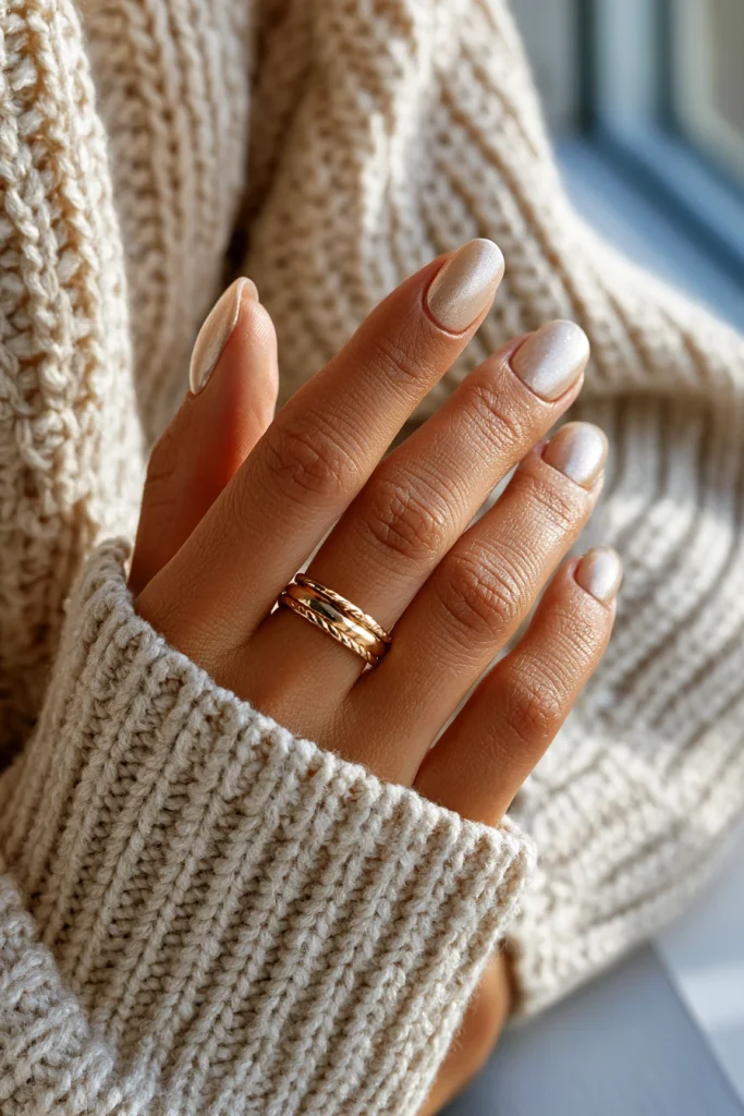 8 Short Glazed Donut Nails Ideas 8 Champagne Glazed Nails Inspo Color