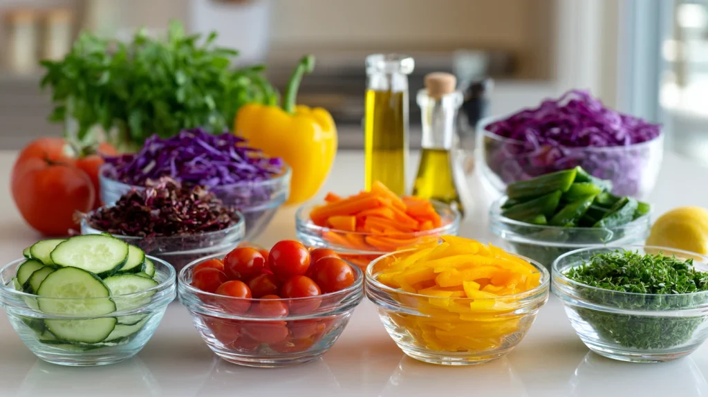 Chopped Rainbow Salad - Fresh & Healthy Summer Salad 2 Chopped Rainbow Salad