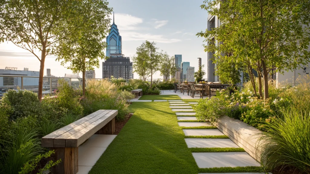 11 Famous Terrace Garden Design Ideas 9 Cira Green Rooftop Park Style Open Garden
