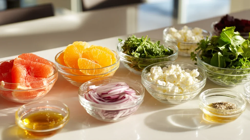 Citrus Feta Salad - Easy, Fresh & Juicy Salad for Light Meals 3 Citrus Feta Salad