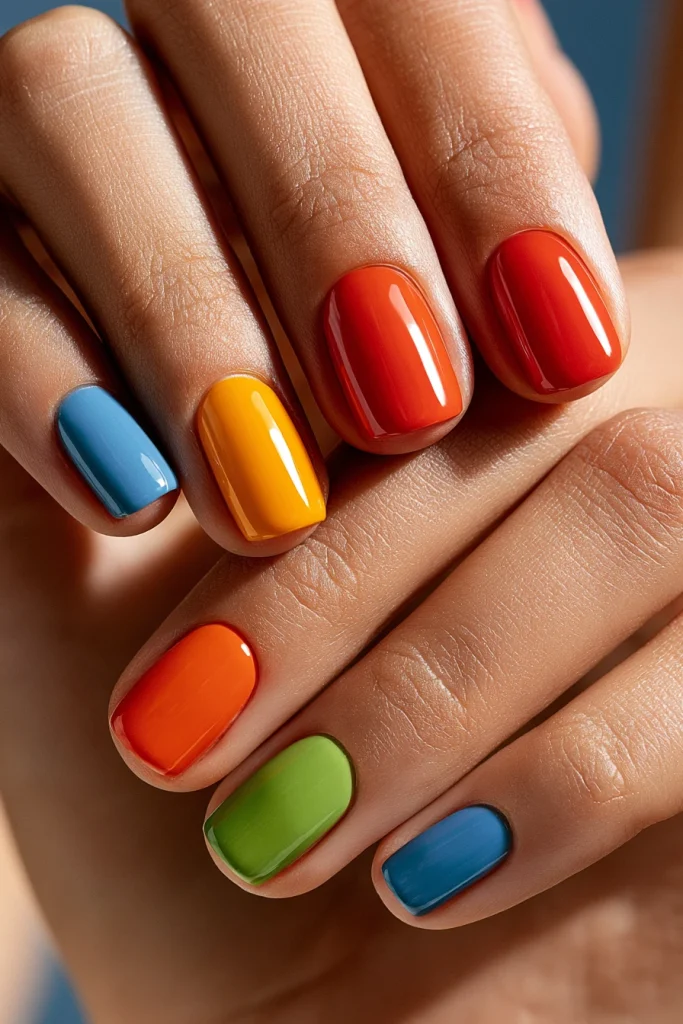 8 Glazed Donut Nails Ideas 7 Colorful Nails with Glazed Topcoat