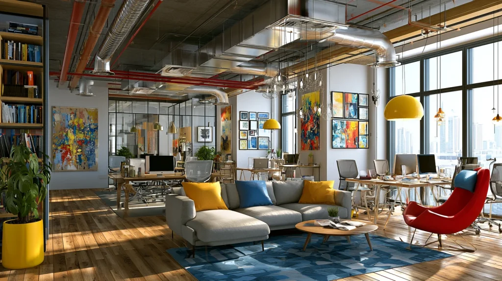 8 Unique Commercial Office Interior Design Ideas 4 Corporate Creative Office with Artistic Touch