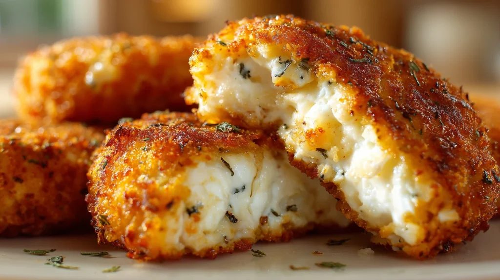 Delicious Cottage Chicken Cheese Patties - High Protein Family Meal 2 Cottage Chicken Cheese Patties