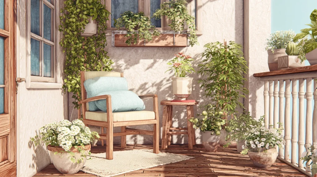 12 Famous Balcony Garden Ideas 13 Cozy Balcony Garden Seating Area