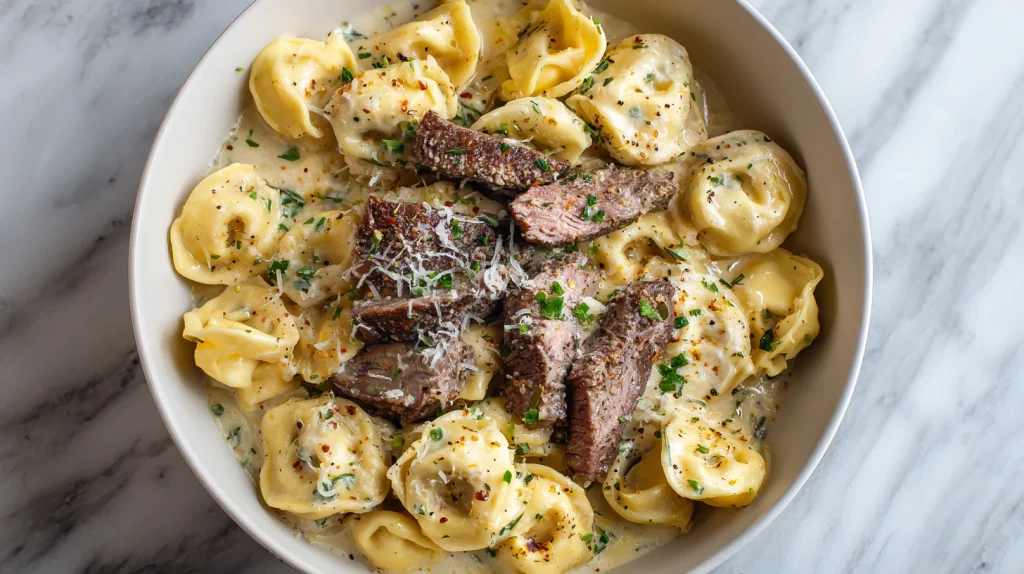 Cracked Garlic Steak Tortellini - Easy Family Dinner 12 Cracked Garlic Steak Tortellini