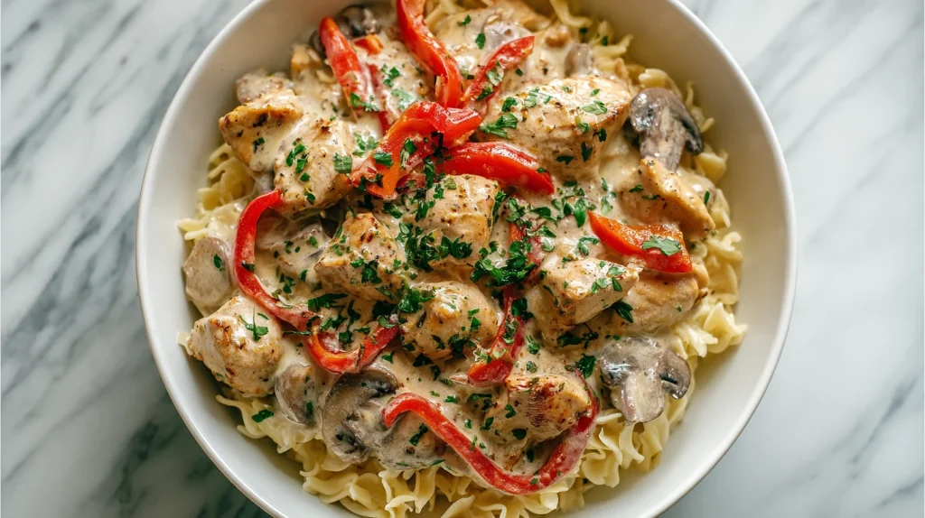 Creamy Chicken Stroganoff - Best Weeknight Dinner Idea 11 Creamy Chicken Stroganoff