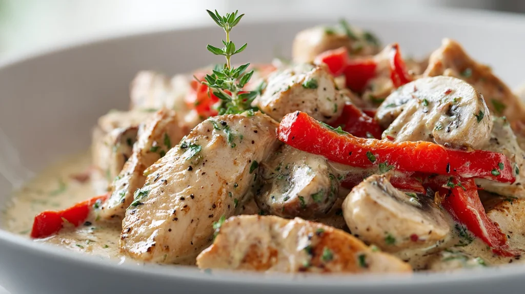 Creamy Chicken Stroganoff - Best Weeknight Dinner Idea 2 Creamy Chicken Stroganoff