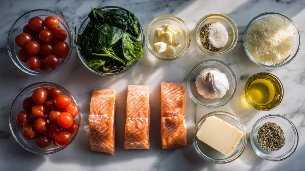 Creamy Tuscan Salmon - Easy Weeknight Family Dinner 2 Creamy Tuscan Salmon