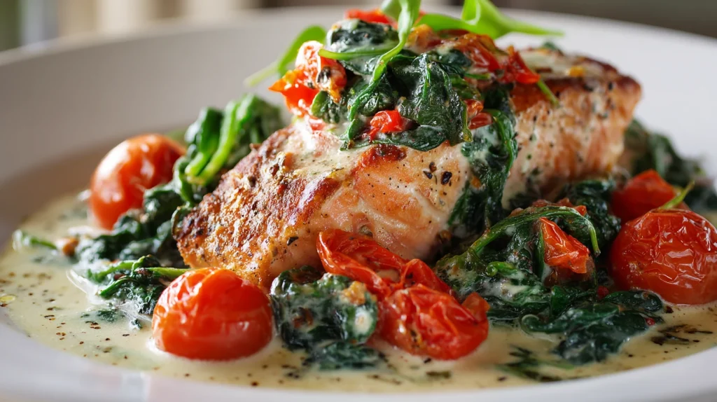 Creamy Tuscan Salmon - Easy Weeknight Family Dinner 13 Creamy Tuscan Salmon