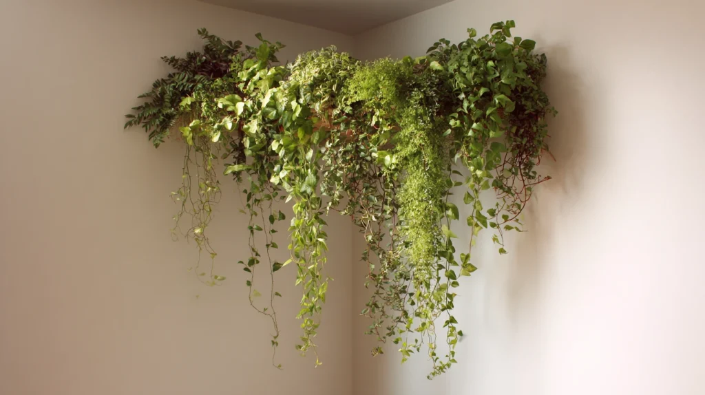 10 Special Hanging Plants Indoor Ideas 8 Create a Corner Hanging Plant Display