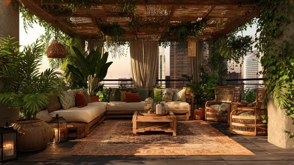 11 Special Terrace Garden Ideas 11 Create a Tropical Rooftop Escape