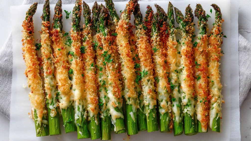 Crispy Asparagus Asiago Spears - Easy Air Fryer Appetizer 14 Crispy Asparagus Asiago Spears