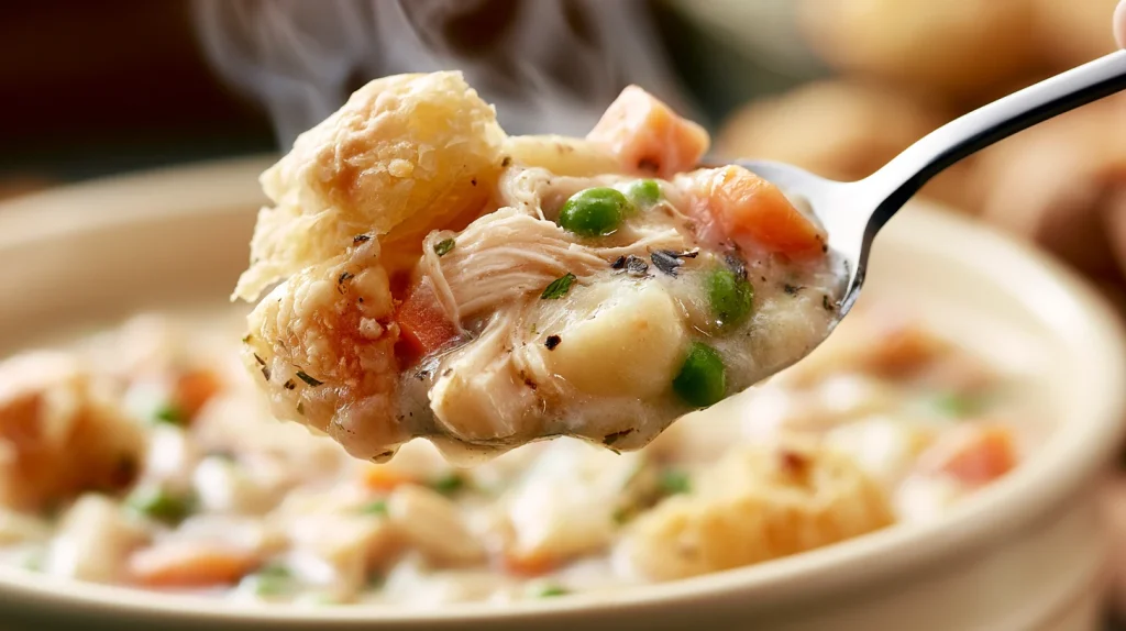 Crockpot Chicken Pot Pie Soup - Easy Creamy Comfort Soup 2 Crockpot Chicken Pot Pie Soup