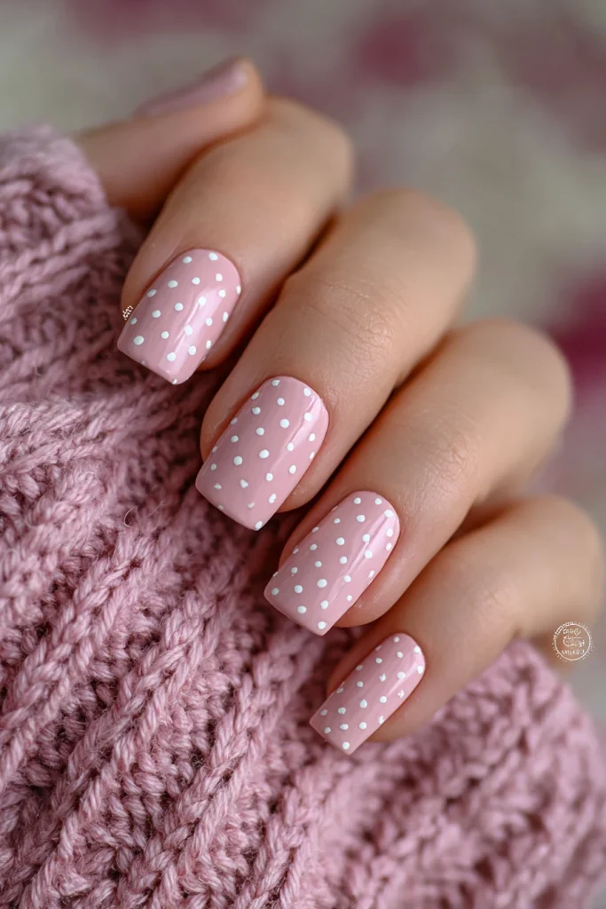 8 Shellac Nails Summer Ideas 7 Cute Beginner Nails with Simple Dots