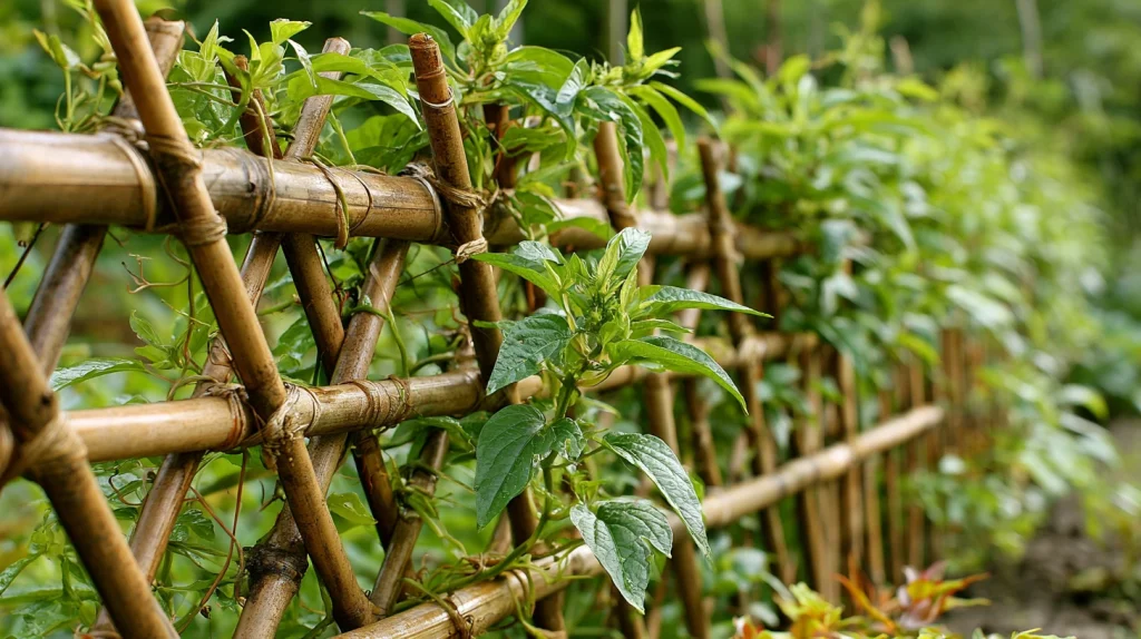 10 Smart Tomato Trellis Ideas 10 DIY Bamboo Trellis for Natural Look