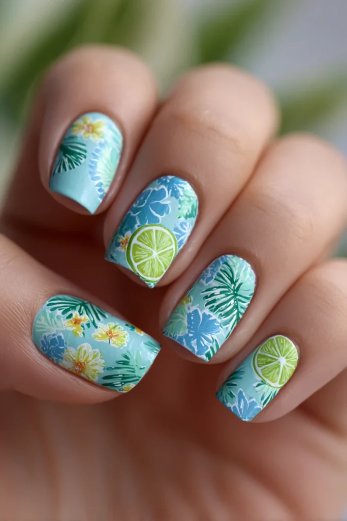 10 Best Short Gel Nails Summer Ideas 7 DIY Nails Easy for Home Summer Manicures
