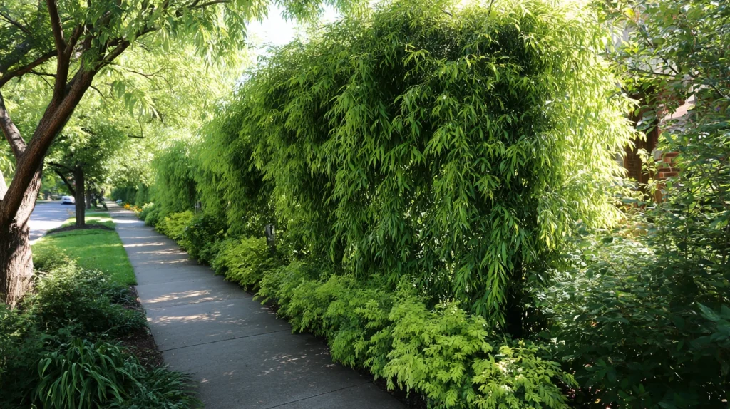 8 Modern Fast Growing Hedges Ideas 2 Dappled Willow Hedge for Color and Texture