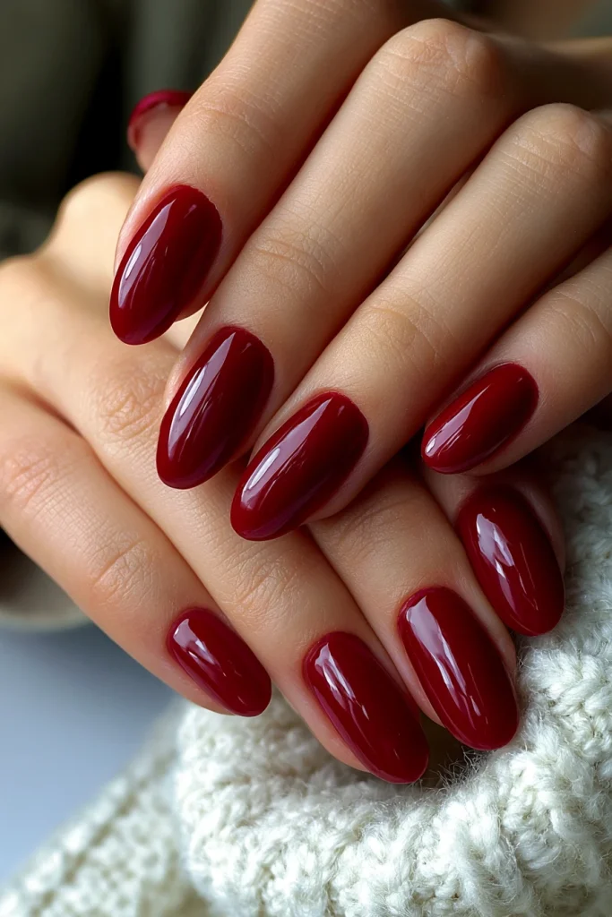 12 Dark Cherry Red Nails Ideas 6 Dark Red Acrylic Nails Almond