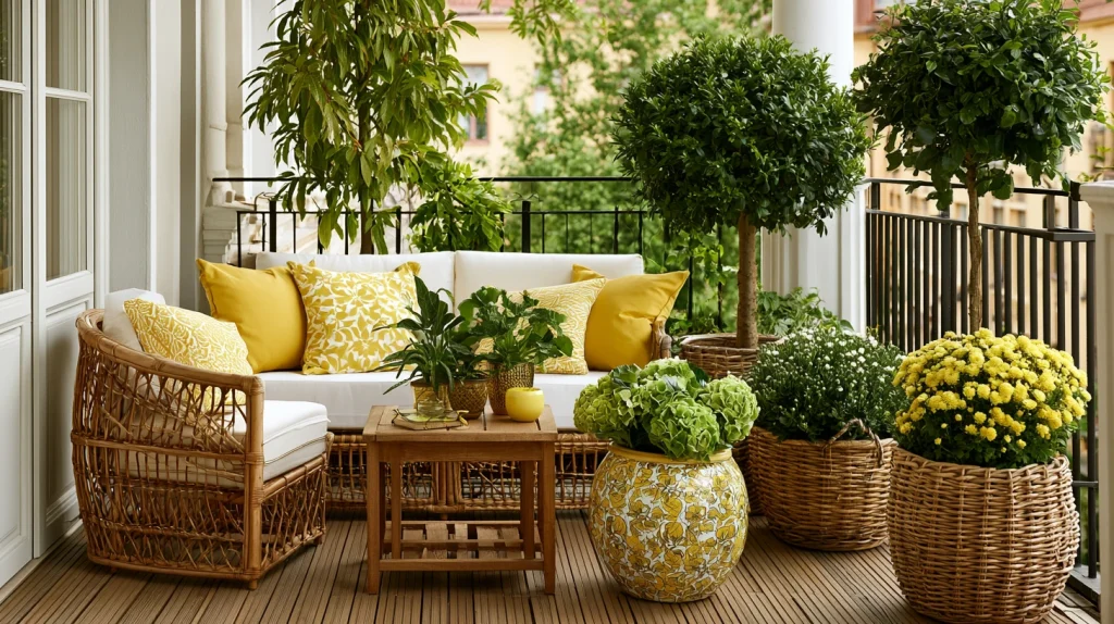 11 Best Mini Garden Ideas for Small Spaces Balcony Ideas 5 Decorate with Stylish Balcony Pots