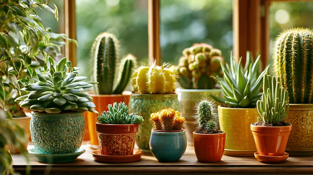 7 Unique Cactus Plants Indoor Ideas 4 Design a Sunny Window Cactus Collection