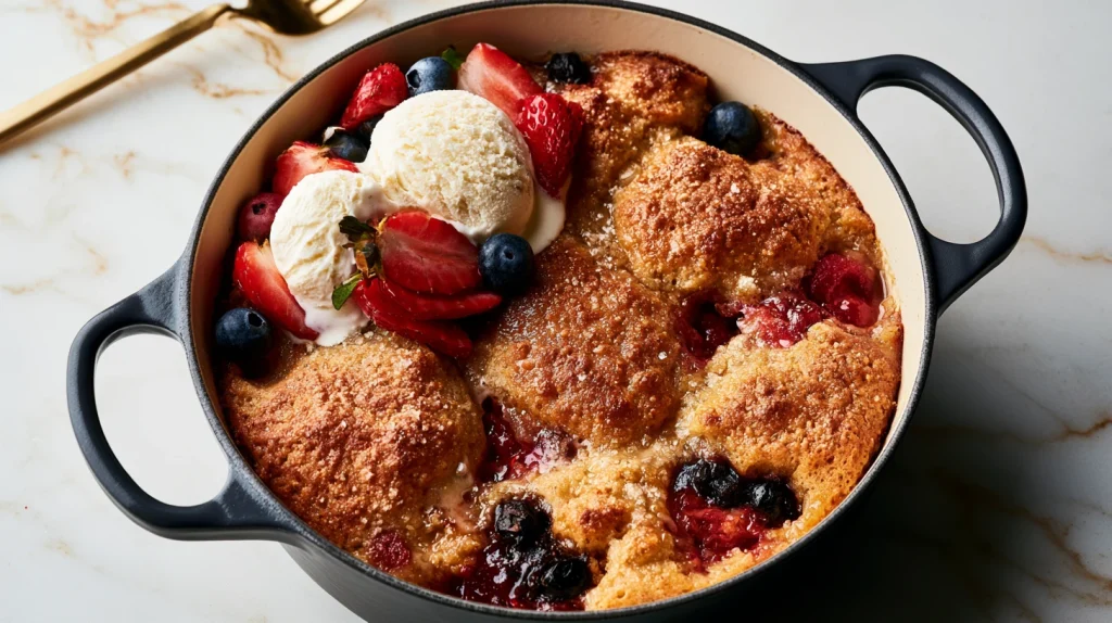 Dutch Oven Cobbler Recipe - Easy Hearty Homemade Dessert 7 Dutch Oven Cobbler